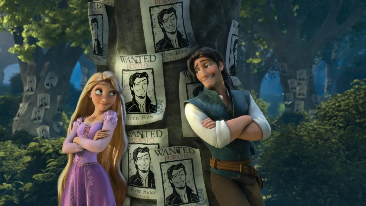Setbeelden van Disney's live-actionremake van Tangled tonen de Stabbington Brothers en Flynn Rider